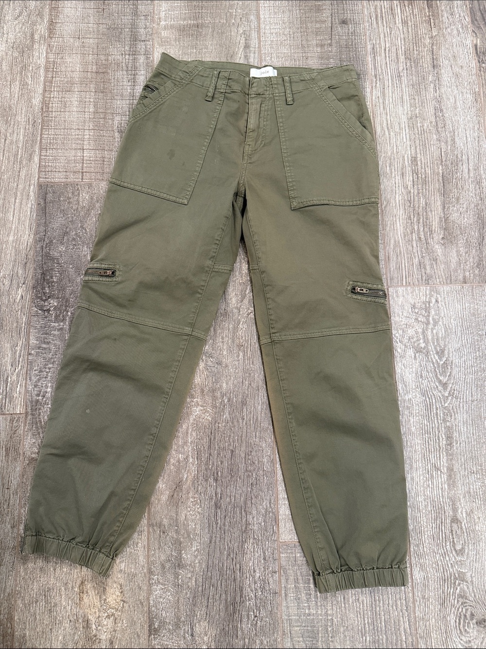 Joie Olive Green Utility Cargo Jogger Pants size 4